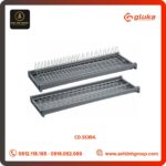 Giá bát đĩa cố định khung nhôm GLUKA Mã CD.SS304