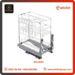 Giá dao thớt, gia vị đa năng GLUKA, Inox304 nan dẹt Mã DN.SS304