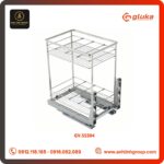 Giá gia vị đa năng GLUKA, Inox304 nan dẹt Mã GV.SS304