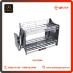 Giá bát đĩa nâng hạ GLUKA inox 304 Mã NH.SS304