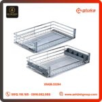 Giá xoong nồi,bát đĩa nan dẹt, Inox 304 lắp cánh GLUKA