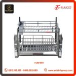 Giá bát đĩa nâng hạ inox Oval 304 Fulco Mã FC09-06v