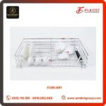 Kệ đựng bát đĩa nan vuông, Inox 304 FULCO Mã FC09S