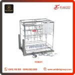 Giá đựng chai lọ – dao thớt đa năng nan tròn 304 FULCO Mã FC08-01