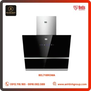 Máy hút mùi kính vát Bells điều khiển cảm ứng 3 tốc độ hút BEL718ROMA KT 700