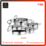Bộ nồi từ 5 món cao cấp BEL802G Titanium