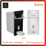 Thùng gạo GLUKA mặt gương Mã BL33 Đen/Trắng