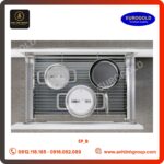 Giá xoong nồi Eurogold inox 304 gắn cánh âm tủ – EP_B