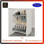 Giá dao thớt nan dẹt Inox mờ 304 Eurogold EP_F