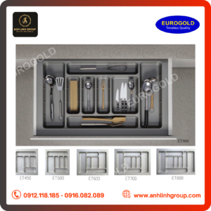 Khay chia thìa dĩa Eurogold nhựa cao cấp ET