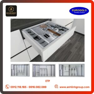 Khay chia thìa dĩa Eurogold chất liệu nhựa cao cấp - ETP