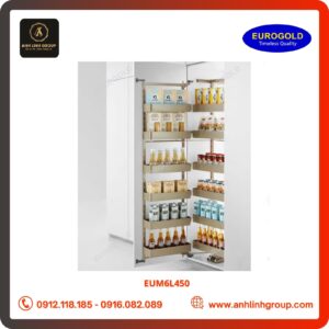 Tủ kho Eurogold 6 tầng cánh mở hộp nhôm cao cấp - EUM6L450
