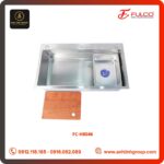 CHẬU RỬA 1 HỐ INOX 304 CAO CẤP FULCO MÃ FC-H8046 (304)