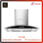 Máy hút mùi kính cong màu đen Fulco cao cấp mã FC-JP1003B7