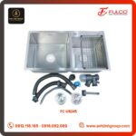 CHẬU RỬA 2 HỐ LỆCH INOX 304 FULCO MÃ FC-U8245