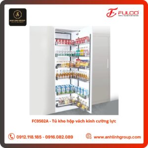 Tủ kho 6 tầng hộp vách kính cường lực FULCO mã FC0502A