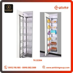 Tủ kho GLUKA 6 tầng, inox 304 Mã TK.SS304