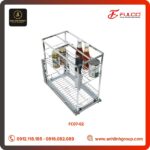 Giá gia vị chai lọ nan vuông Inox 304 FULCO Mã FC07-02