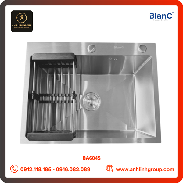 Chậu 1 hố inox sus 304 BLANC BA6045