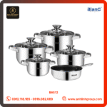 Bộ nồi inox 5 món BA512