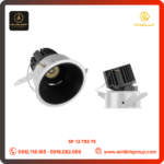 Đèn rọi sportlight KINGLUX 10W-12W lỗ khoét 75mm