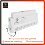 Đèn ray nam châm Chiếu Rọi Xoay KINGLUX 6w,dài 130mm, chóa lưới tổ ong 24 độ
