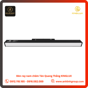 Đèn tán quang gắn ray nam châm 20W, vỏ đen