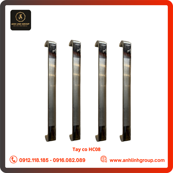 Tay co HC08 Trơn inox
