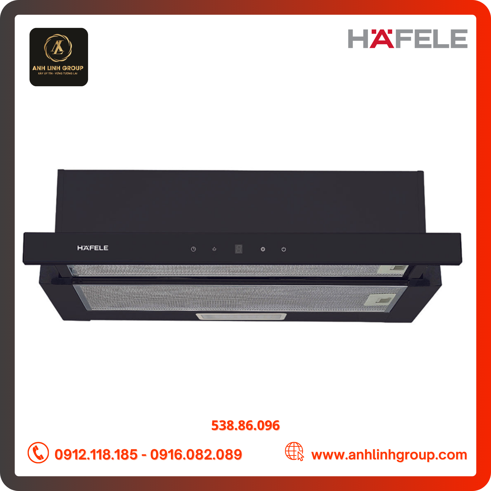 Máy Hút Mùi Âm Tủ HC-H7031TB Hafele 538.86.096