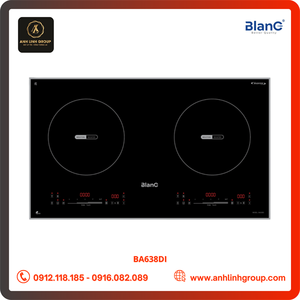Bếp từ 2 vùng nấu BlanC BA638DI