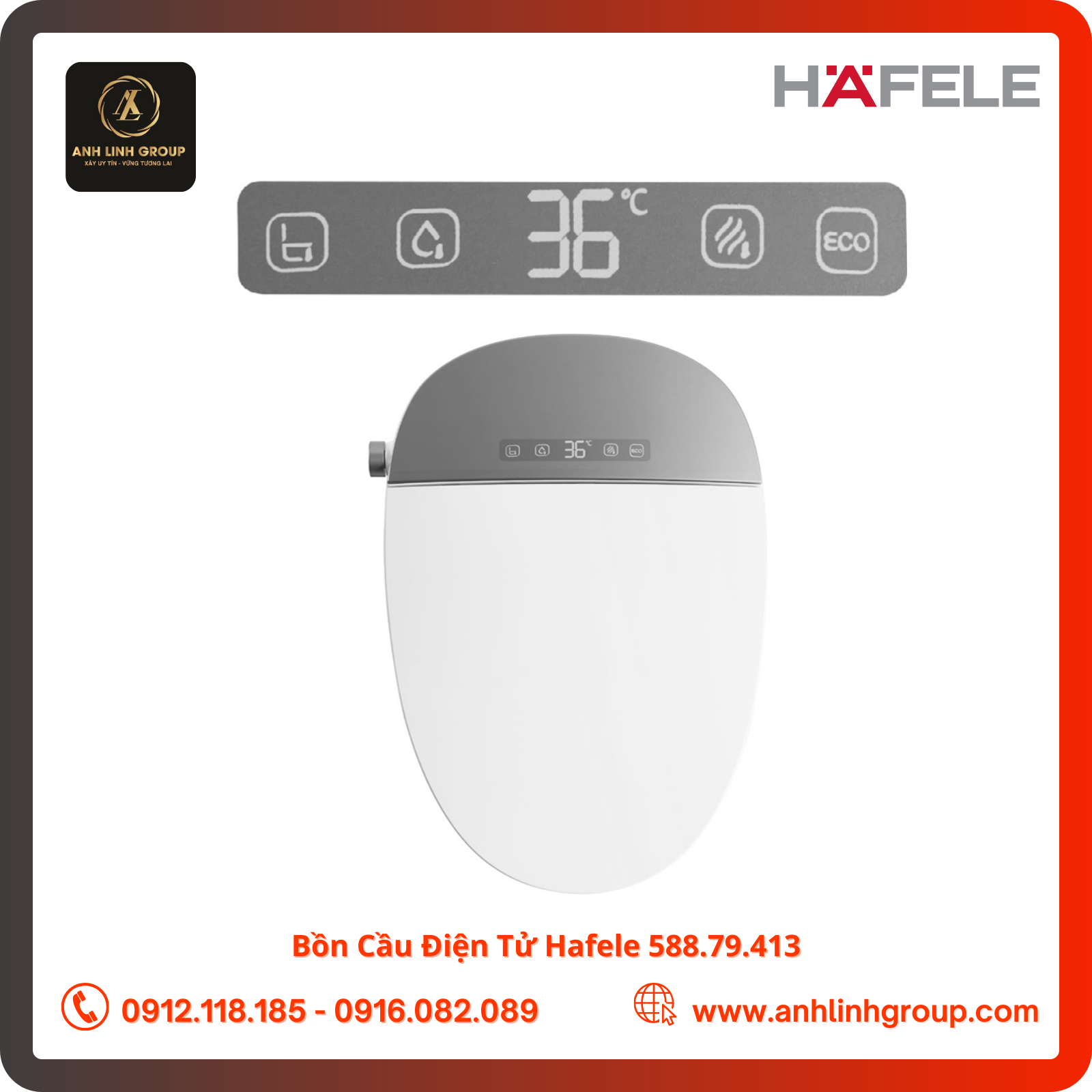 Bồn Cầu Điện Tử Hafele 588.79.413 (2)