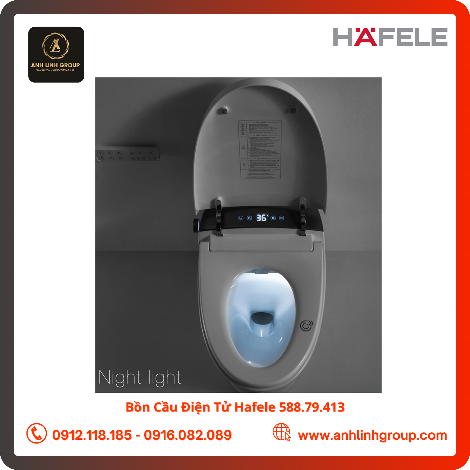 Bồn Cầu Điện Tử Hafele 588.79.413 (3)