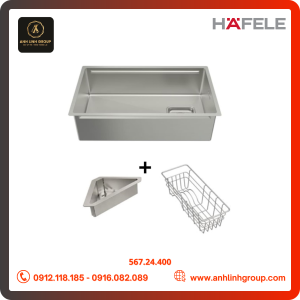 Chậu rửa bát inox jumbo Hafele HS26-SSN1S-7644 567.24.400